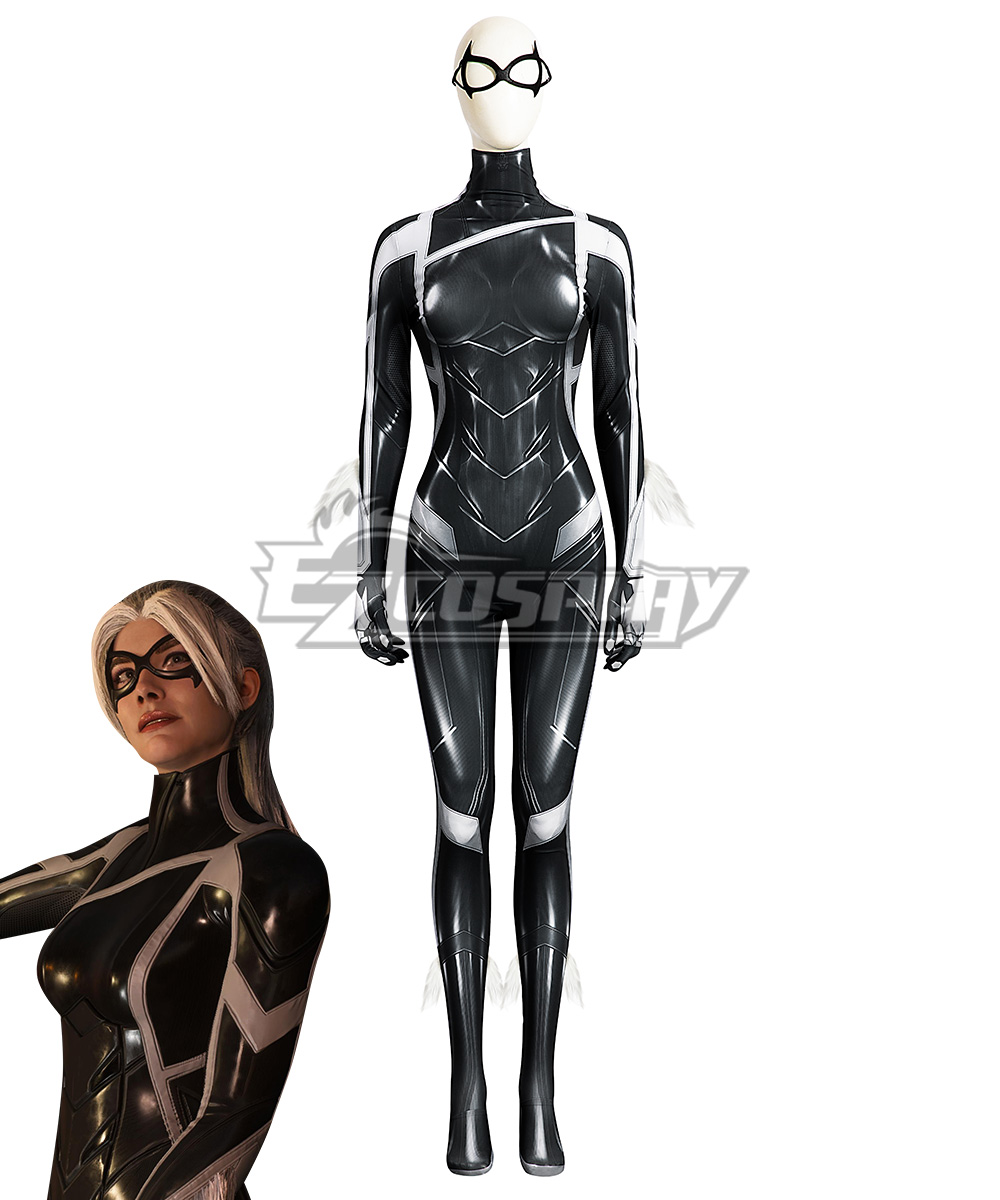 Spider-Man Felicia Hardy Battle Suit Bodysuit Women Black Cat Cosplay  Custome