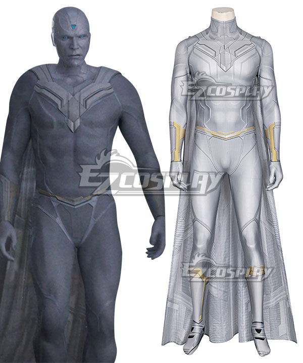 Marvel Wanda Vision white Vision Cosplay Costume
