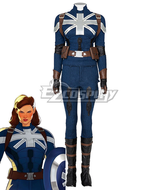Marvel What If Margaret "Peggy" Carter Cosplay Costume
