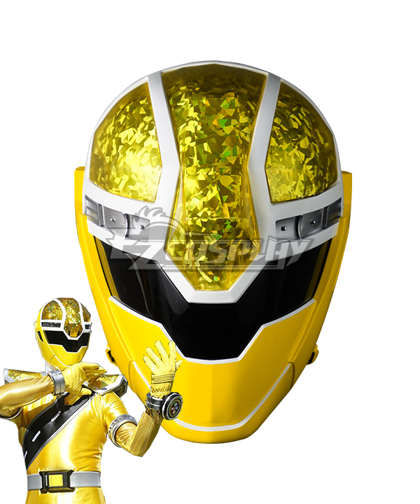 Power Rangers Super Sentai Mashin Sentai Kiramager Kiramai Yellow Helmet Cosplay Accessory Prop