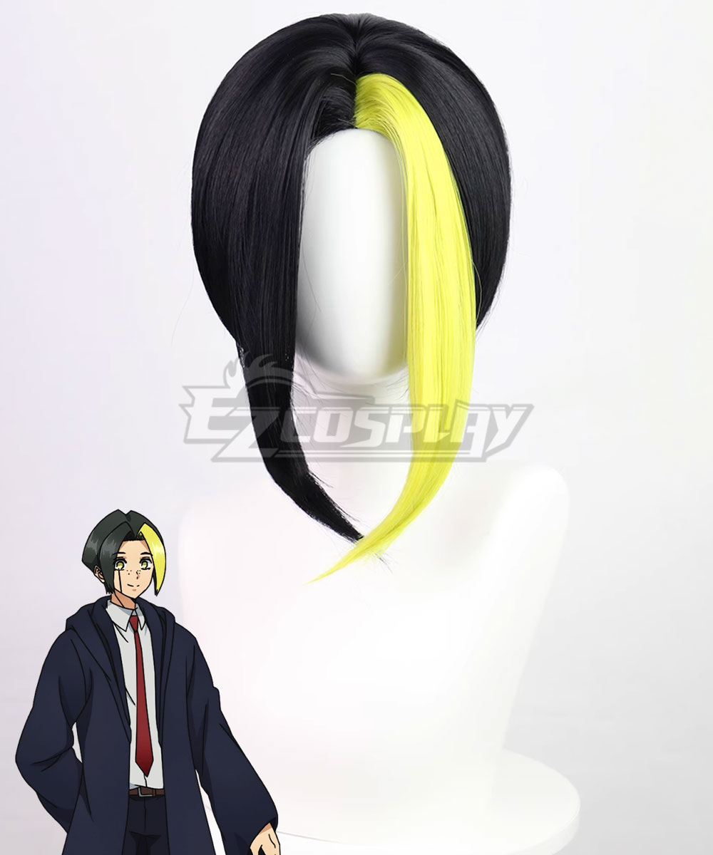 Mashle: Magic and Muscles Finn Ames Yellow Black Cosplay Wig