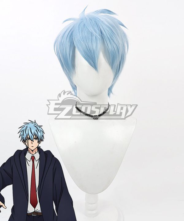 Mashle: Magic and Muscles Lance Crown Blue Cosplay Wig