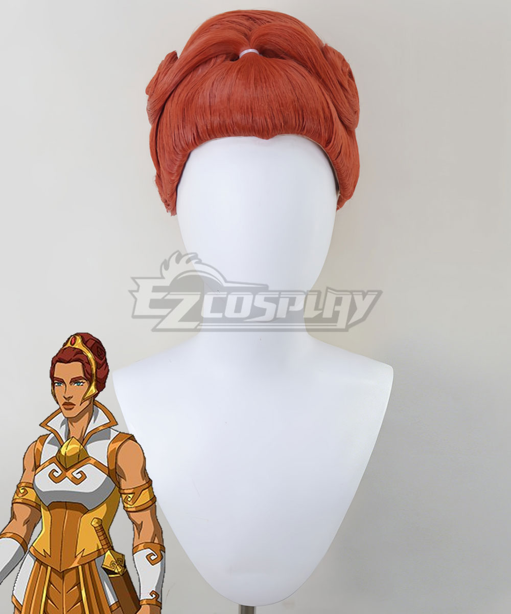 Masters of the Universe: Revelation Teela Brown Red Cosplay Wig