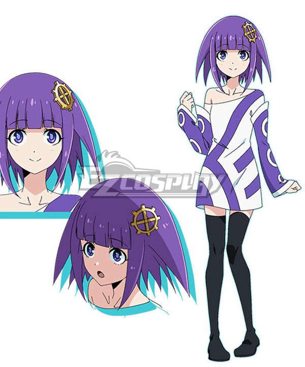 Deaimon Recipe for Happiness Matsukaze Kanoko ＆ Itsuka Yukihira Purple  Cosplay Costume