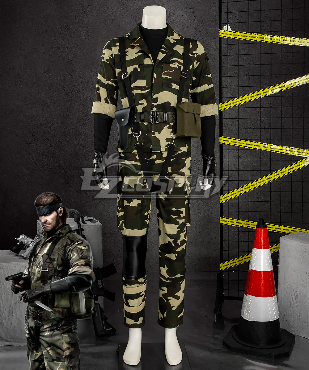 Metal Gear Solid Delta: Snake Eater Big Boss Naked Snake Military Camouflage Uniforms Cosplay Costume
