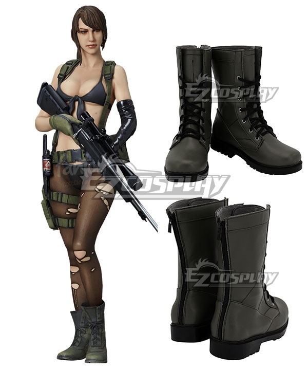 Metal Gear Solid V: The Phantom Pain Quiet Gray Black Shoes Cosplay Boots