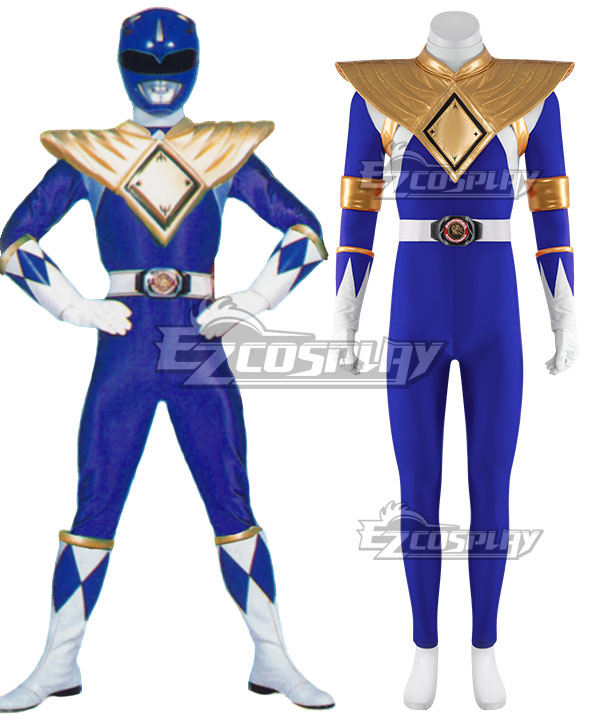 Mighty Morphin Power Rangers Armored Blue Ranger Cosplay Costume