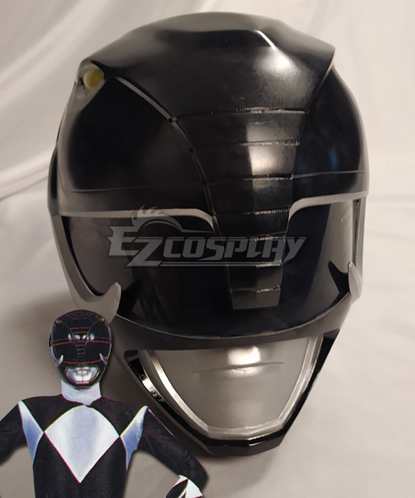 Mighty Morphin Power Rangers Black Ranger Helmet Cosplay Accessory Prop