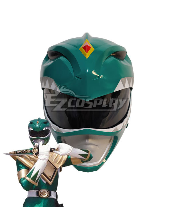 Mighty Morphin Power Rangers Green Ranger Helmet Cosplay Accessory Prop