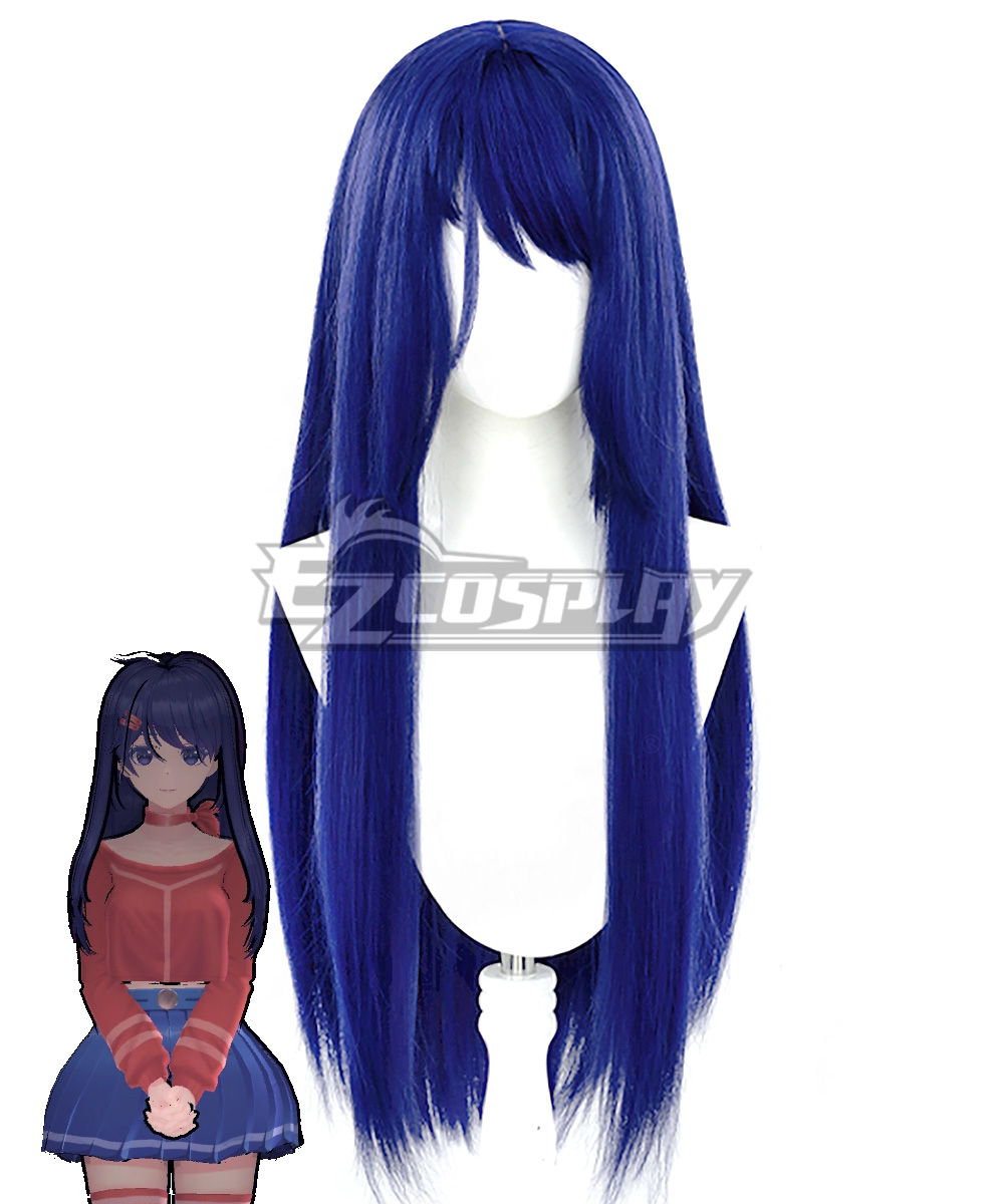 MiSide Kind Mita Blue Cosplay Wig