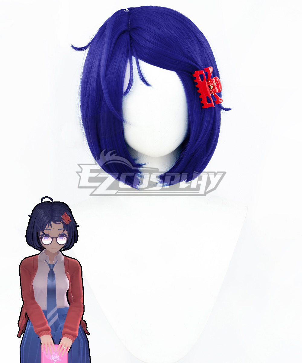 MiSide Mila Mita Blue Cosplay Wig