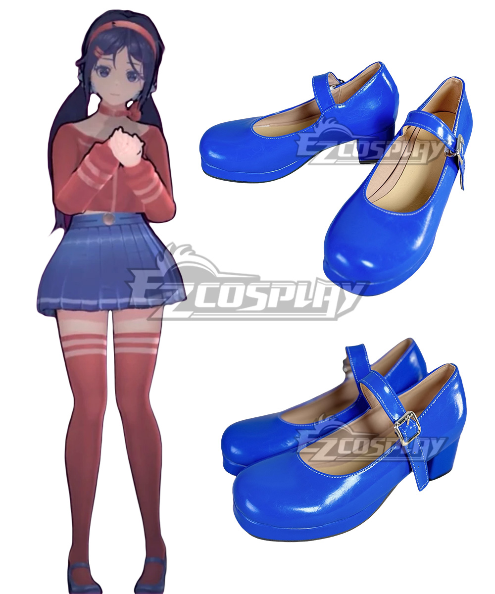 MiSide Mita Blue Cosplay Shoes