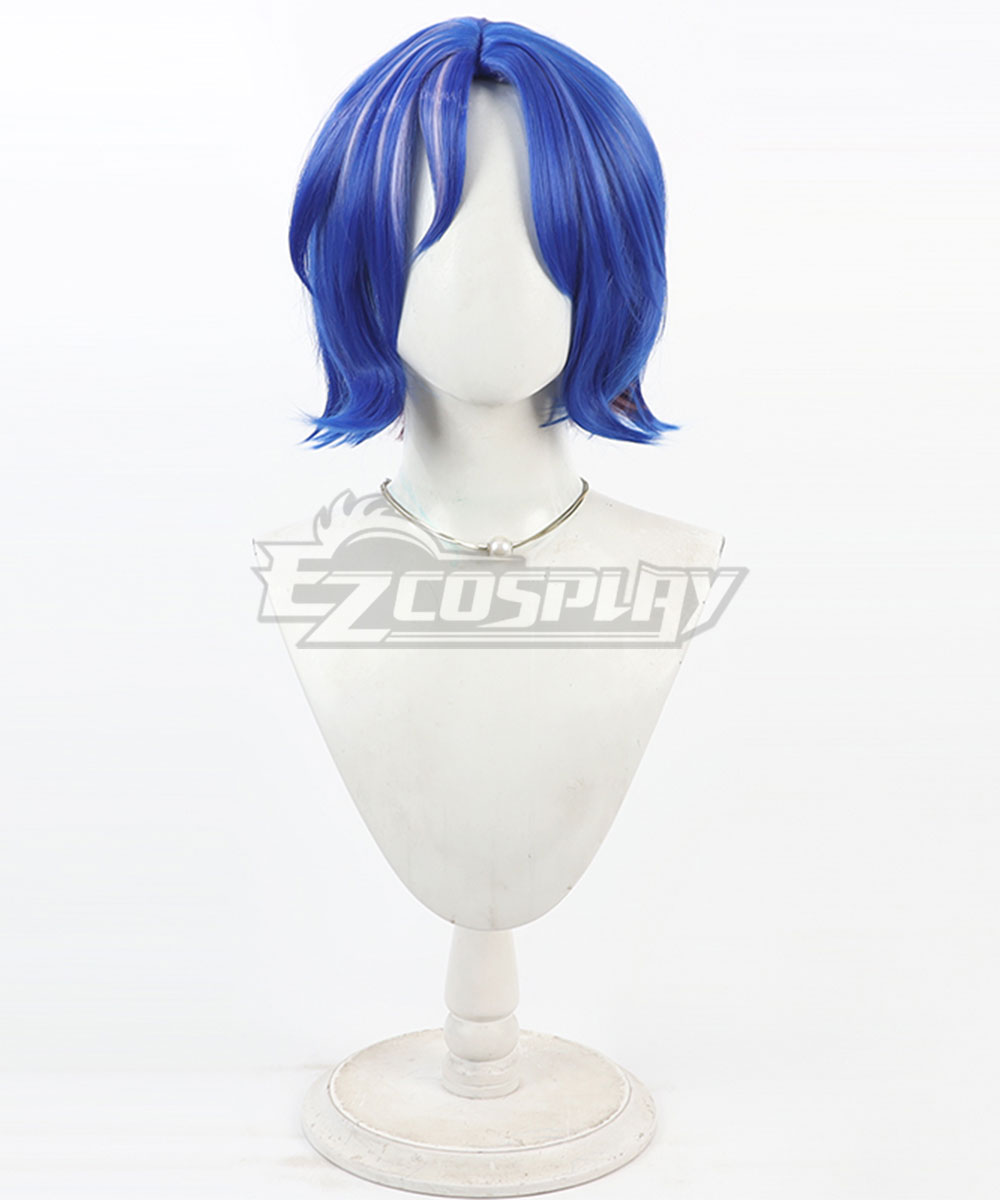 Mobile Suit Gundam GQuuuuuuX Shuji Itō Blue Cosplay Wig