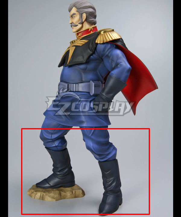 Mobile Suit Gundam Ramba Ral Black Cosplay Boots
