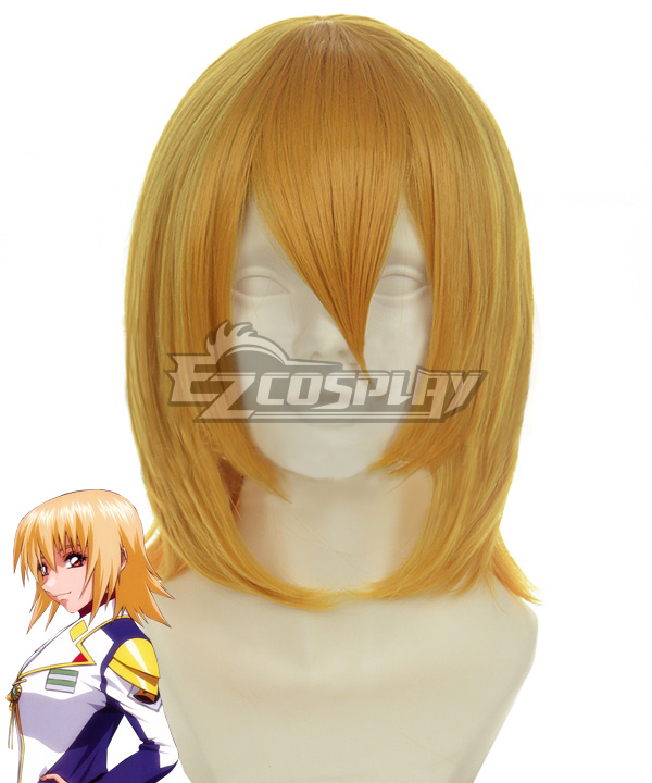 Mobile Suit Gundam SEED Cagalli Yula Athha Golden Cosplay Wig