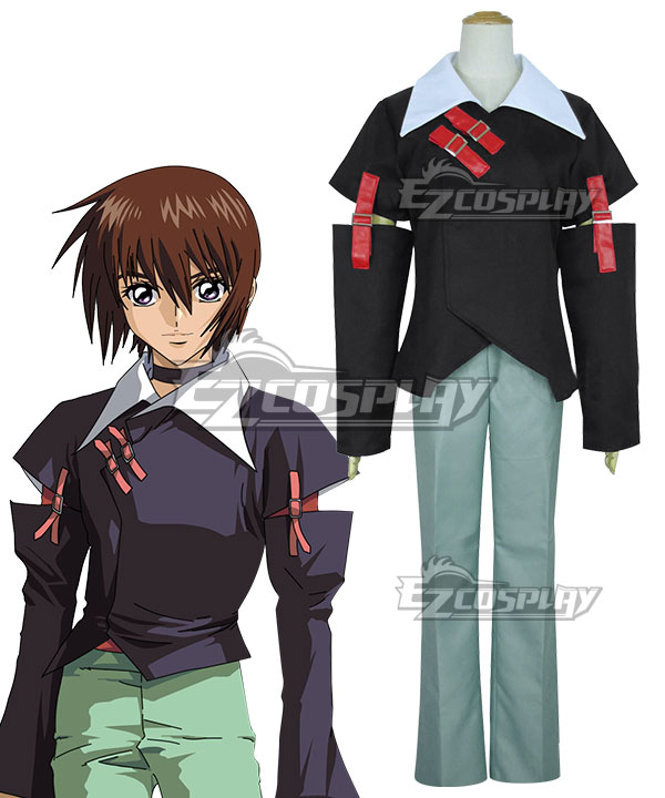 Mobile Suit Gundam SEED Kira Yamato Black Cosplay Costume