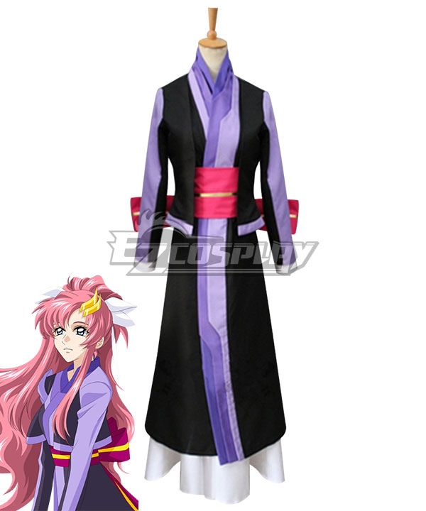 

Mobile Suit Gundam SEED Lacus Clyne Purple Cosplay Costume