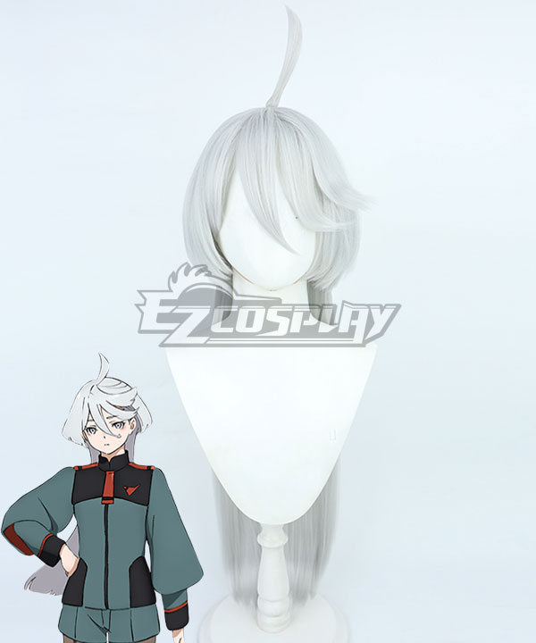 Mobile Suit Gundam: The Witch from Mercury Animated series Miorine Rembran White Cosplay Wig
