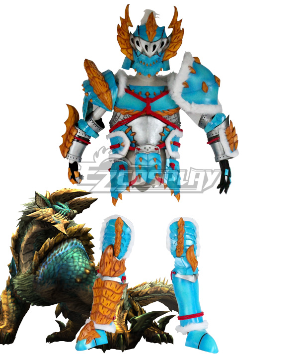 Monster Hunter Portable 3rdThunder Wolf Wyvern Zinogre Armor Cosplay Costume