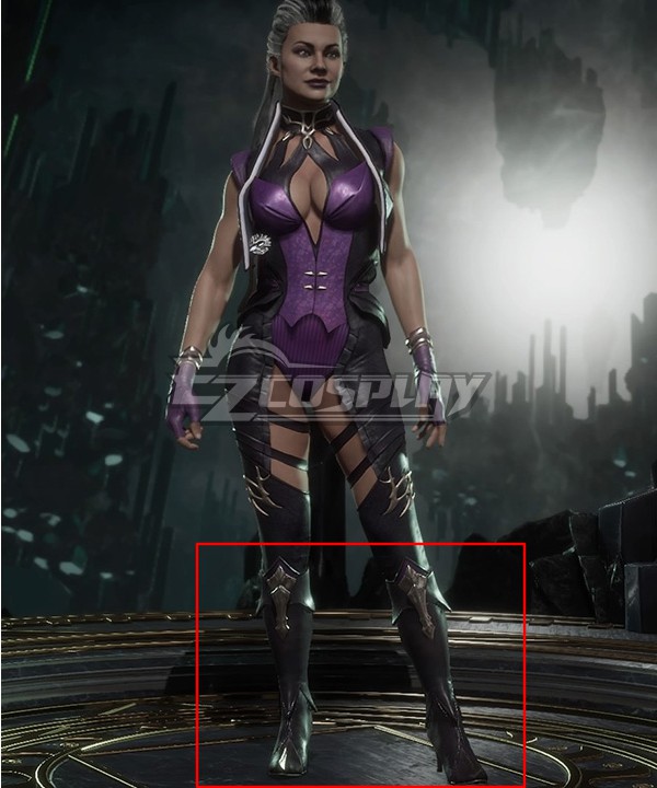 

Mortal Kombat 11 Sindel Black Shoes Cosplay Boots