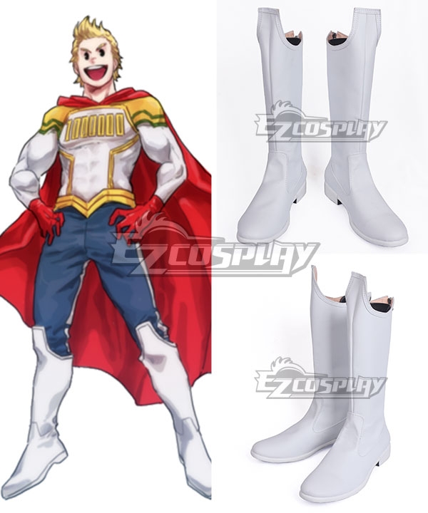 My Hero Academia Boku no Hero Academia Mirio Togata White Shoes Cosplay Boots