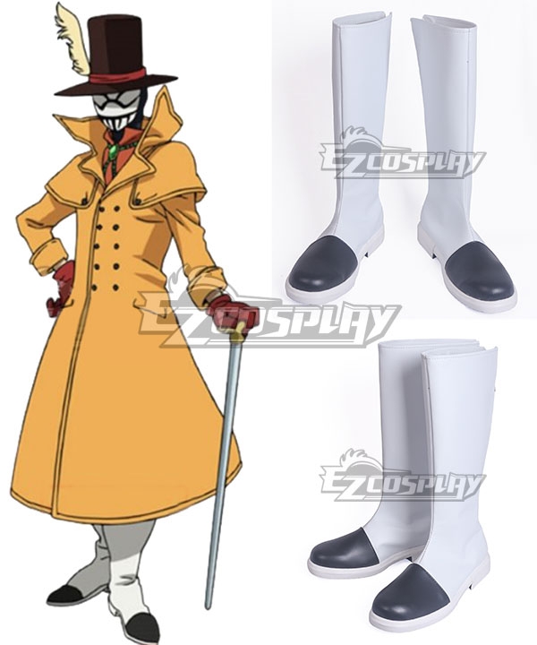 

My Hero Academia Boku No Hero Akademia Mr. Compress Atsuhiro Sako White Shoes Cosplay Boots