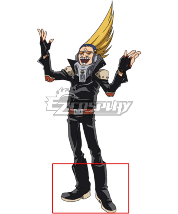 

My Hero Academia Boku No Hero Akademia Present Mic Black Shoes Cosplay Boots