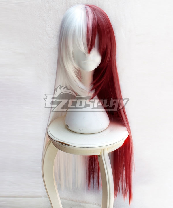 My Hero Academia Boku No Hero Akademia Shoto Todoroki Female Red White Long Cosplay Wig