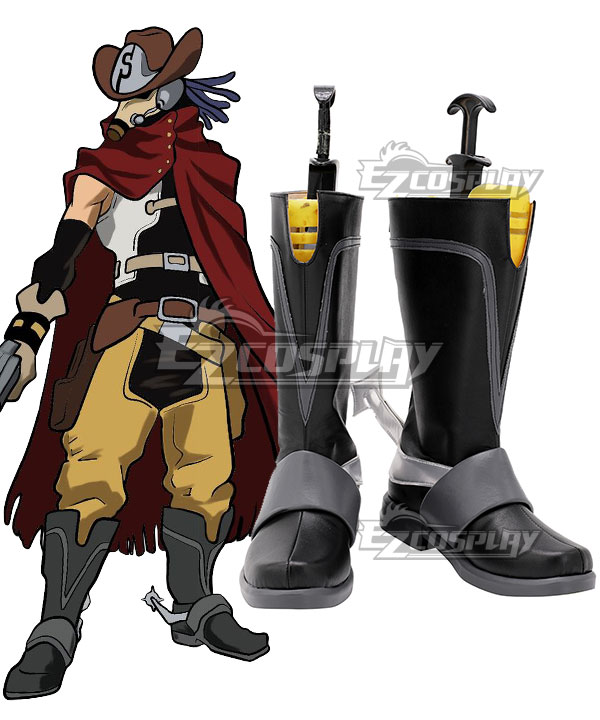 My Hero Academia Boku No Hero Akademia Snipe Black Grey Shoes Cosplay Boots