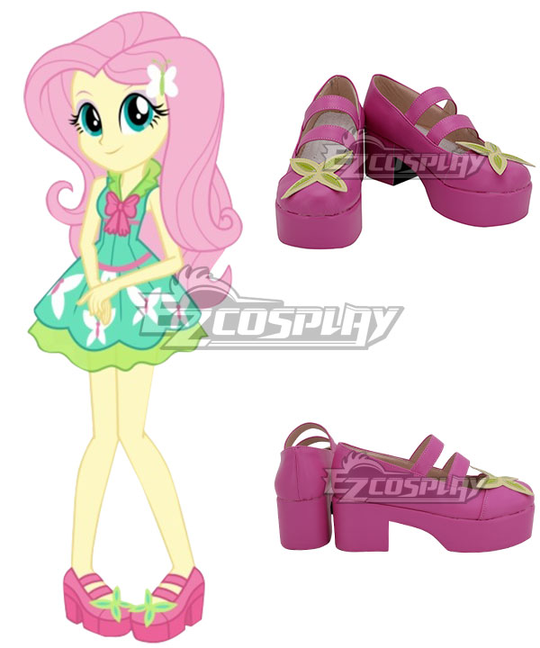 My Little Pony Equestria Girls Fluttershy Pink Cosplay Shoes