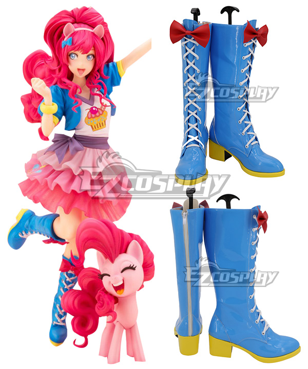 My Little Pony: Equestria Girls Pinkie Pie Blue Shoes Cosplay Boots