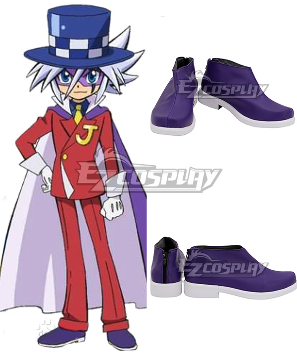 Mysterious Joker Kaitou Joker Purple Cosplay Shoes