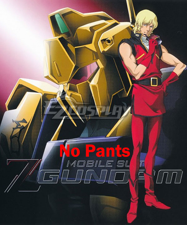 

Gundam Char Aznable Cosplay Costume - No Pants