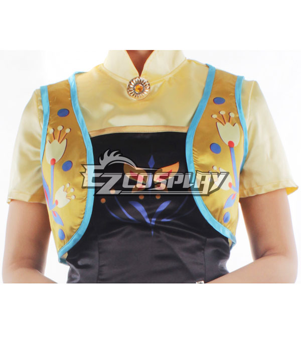 Frozen Fever Anna Princess Birthday Party Dress Cosplay Costume - B Edition