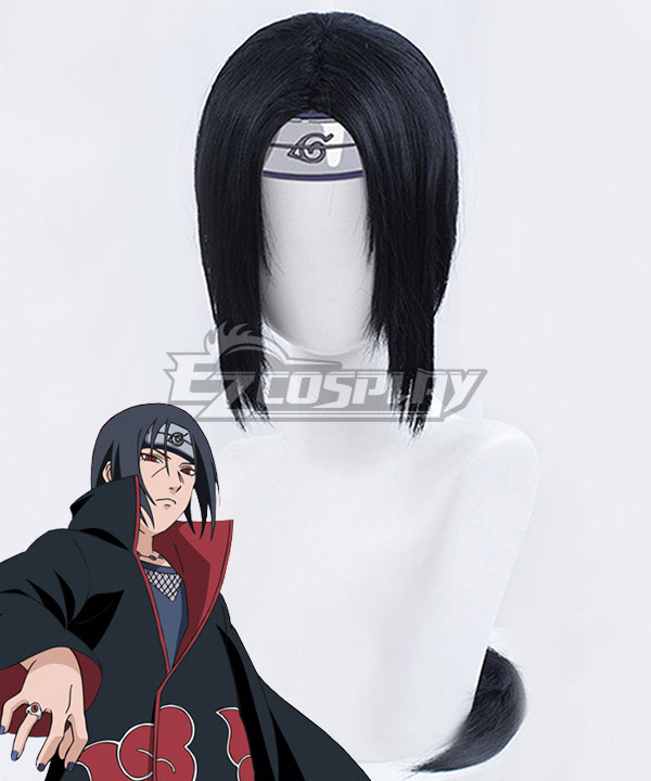 Naruto Akatsuki Itachi Uchiha Black Cosplay Wig
