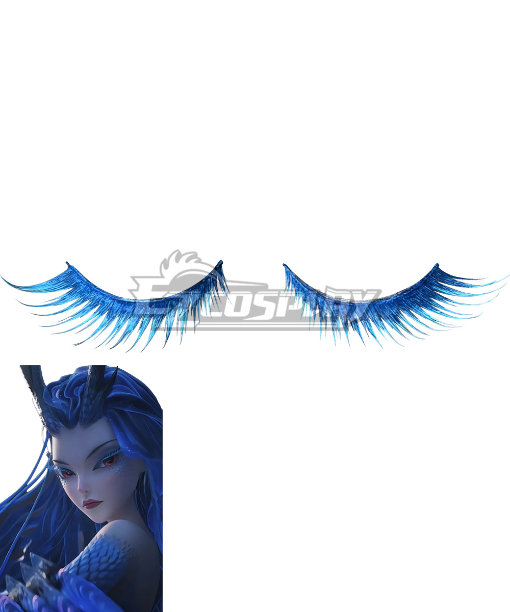 Ne Zha NeZha 2 International Trailer AoRun Blue False Eyelashes Cosplay Accessory Prop