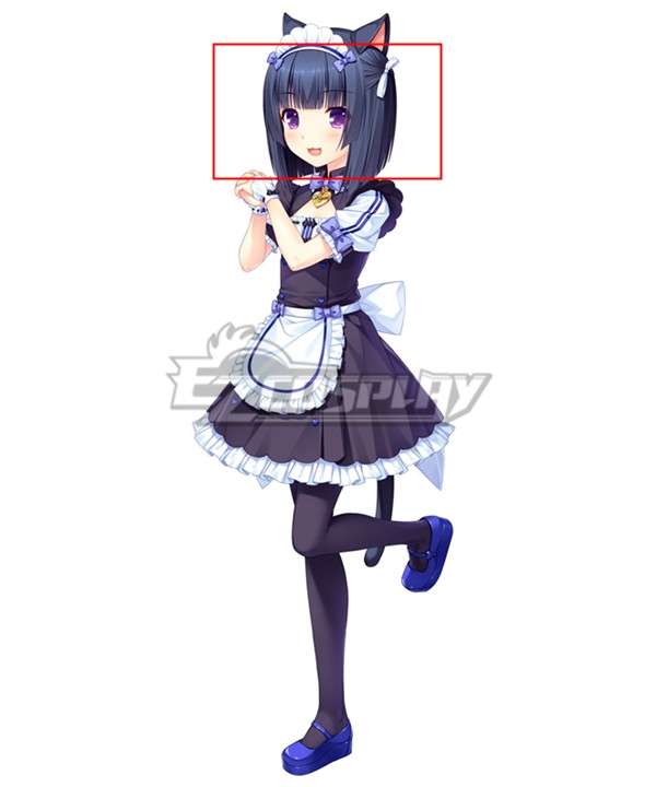 

Nekopara Shigure Minaduki Black Purple Cosplay Wig