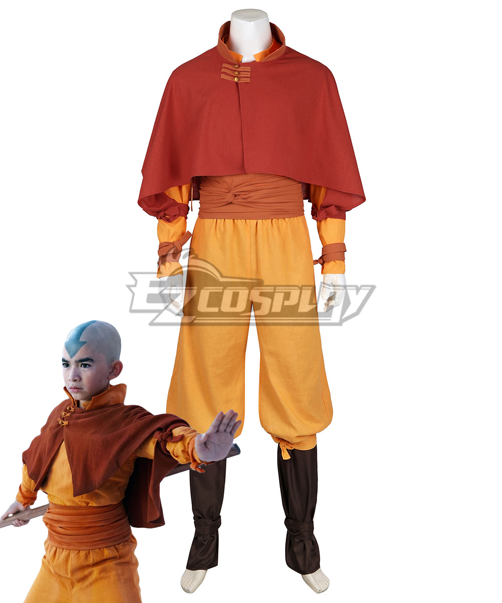 Netflix Avatar: The Last Airbender Avatar Aang Cosplay Costume