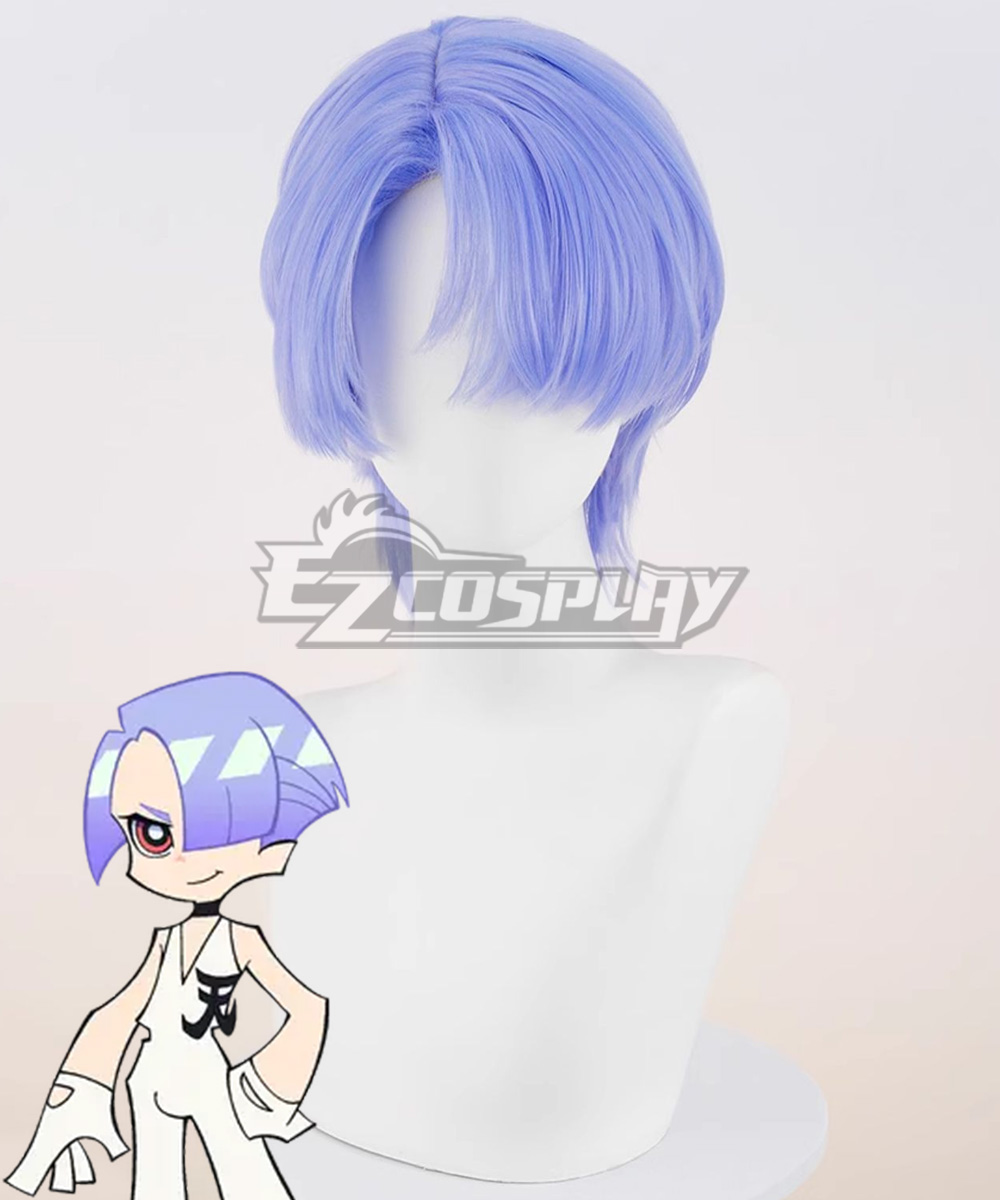New Panty And Stocking with Garterbelt Polyester Blue Cosplay Wig