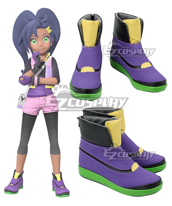 New Pokemon Pokémon Snap Rita Blue Cosplay Shoes