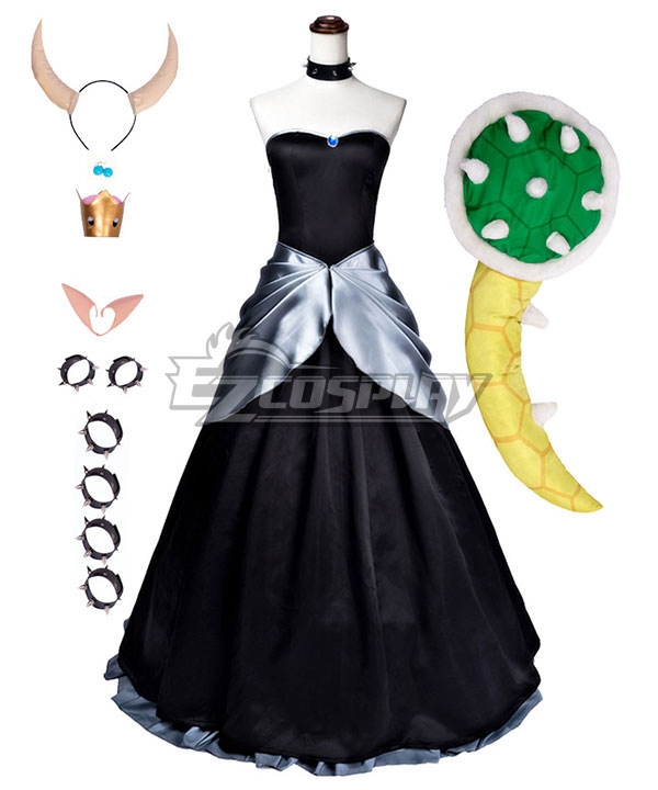 New Super Mario Bros. U Princess Bowsette Cosplay Costume