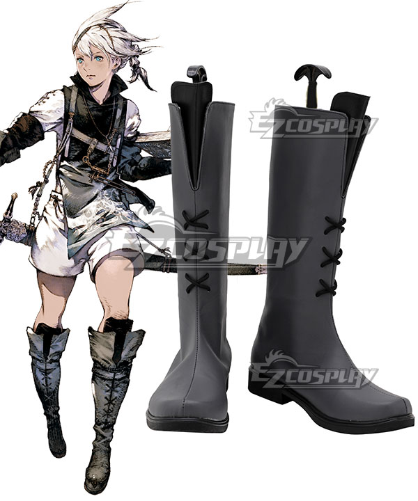 NIER Re[in]carnation Replicant Nier Brother Gray Shoes Cosplay Boots