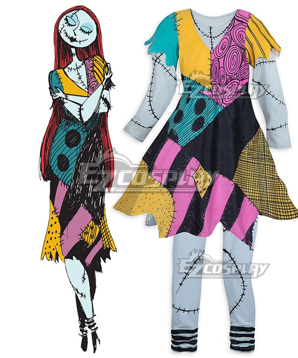 

Nightmare Before Christmas Sally Halloween Cosplay Costume