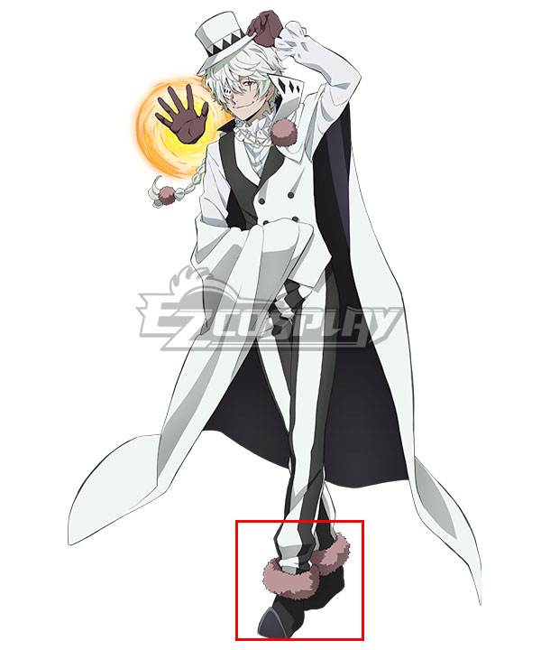 Bungou Stray Dogs Gogol Black Cosplay Shoes