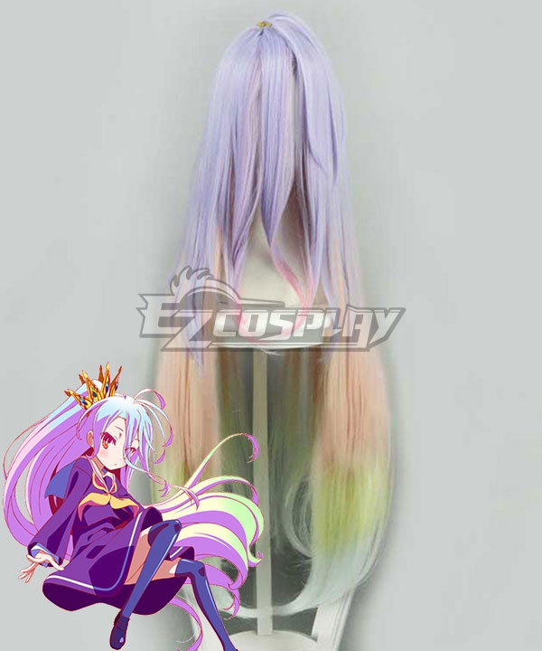 No Game No Life Shiro Purple Cosplay Wig-356A