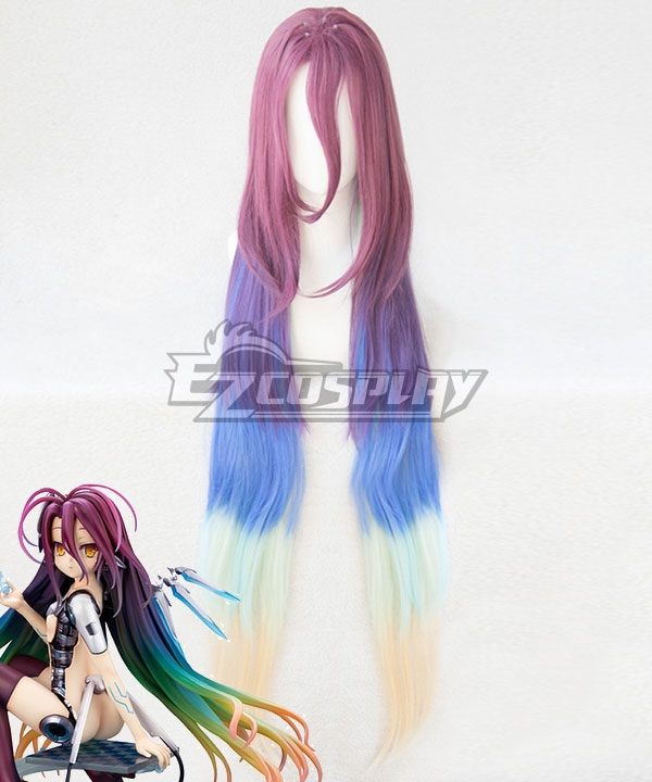No Game No Life: Zero Shuvi Dora Purple Blue Yellow Cosplay Wig