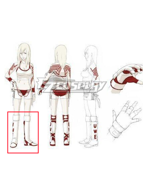 No More Heroes Jeane Silver Cosplay Shoes