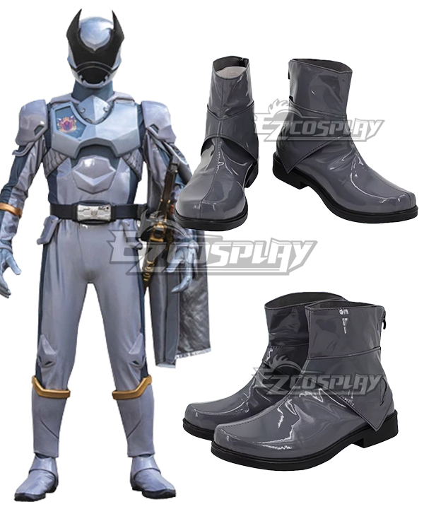 Ohsama Sentai King-Ohger Ohkuwagata Ohger Rcules Husty Silver Shoes Cosplay Boots