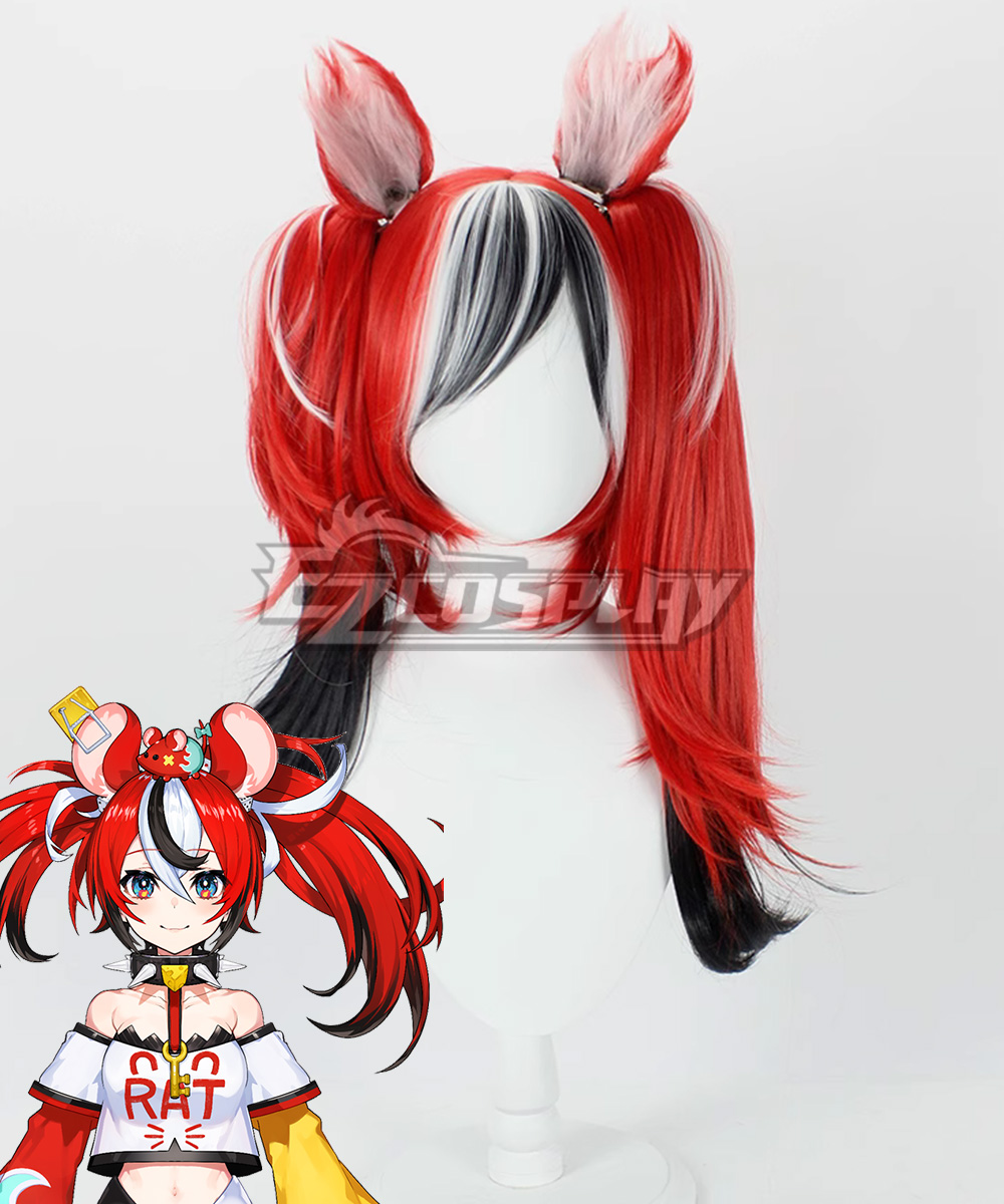 Virtual YouTuber Hololive Hakos Baelz Red Cosplay Wig