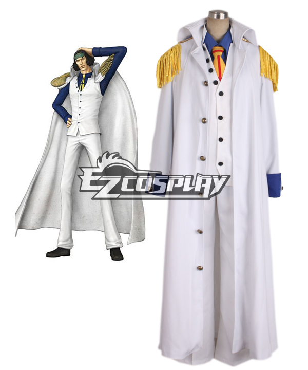 One piece Aokiji Kuzan Navy Admiral Uniform Cosplay Costume 